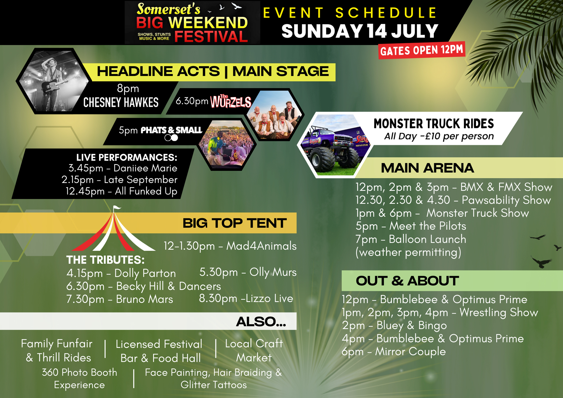 Sunday lineup Sunday lineup